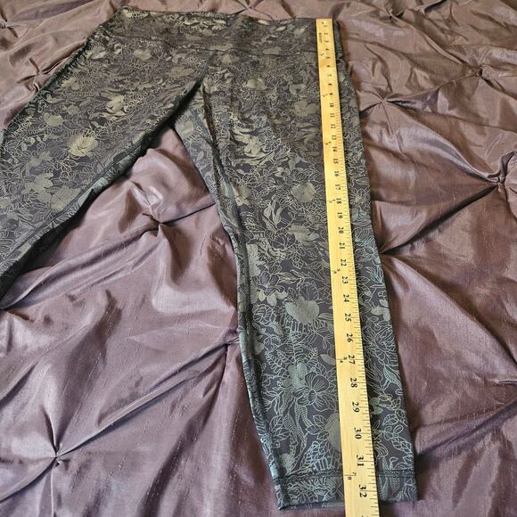 Like New Lululemon Wunder Train HR Tight 25 Flourish Black Iridescent Foil Sz 18 - Picture 5 of 12